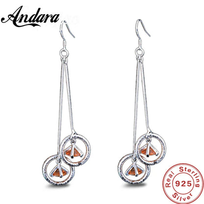 Andara 925 Sterling Silver Crystal Zircon Stud Earrings | Elegant Wedding Jewelry for Women