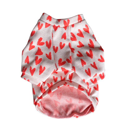 Red Hearts Cotton Raglan