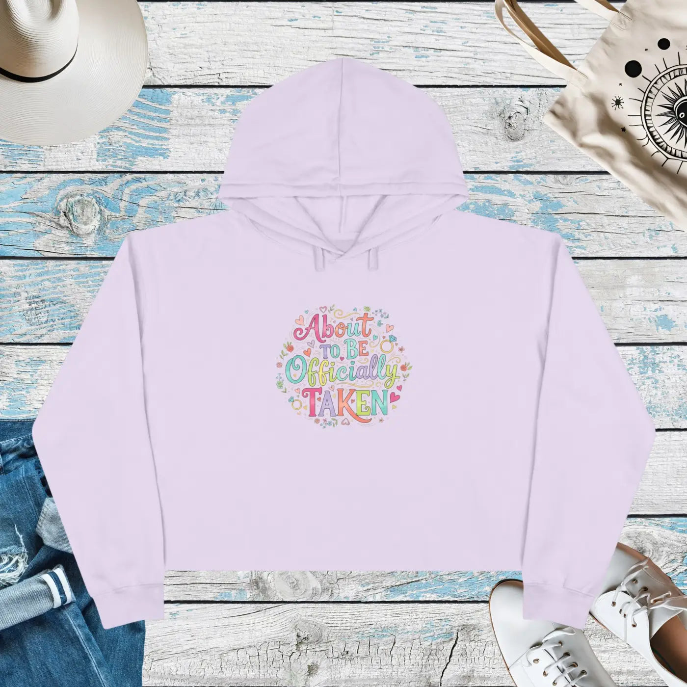 Pastel Bloom Cropped Hoodie Soft Luxe Comfort - Dipaliz