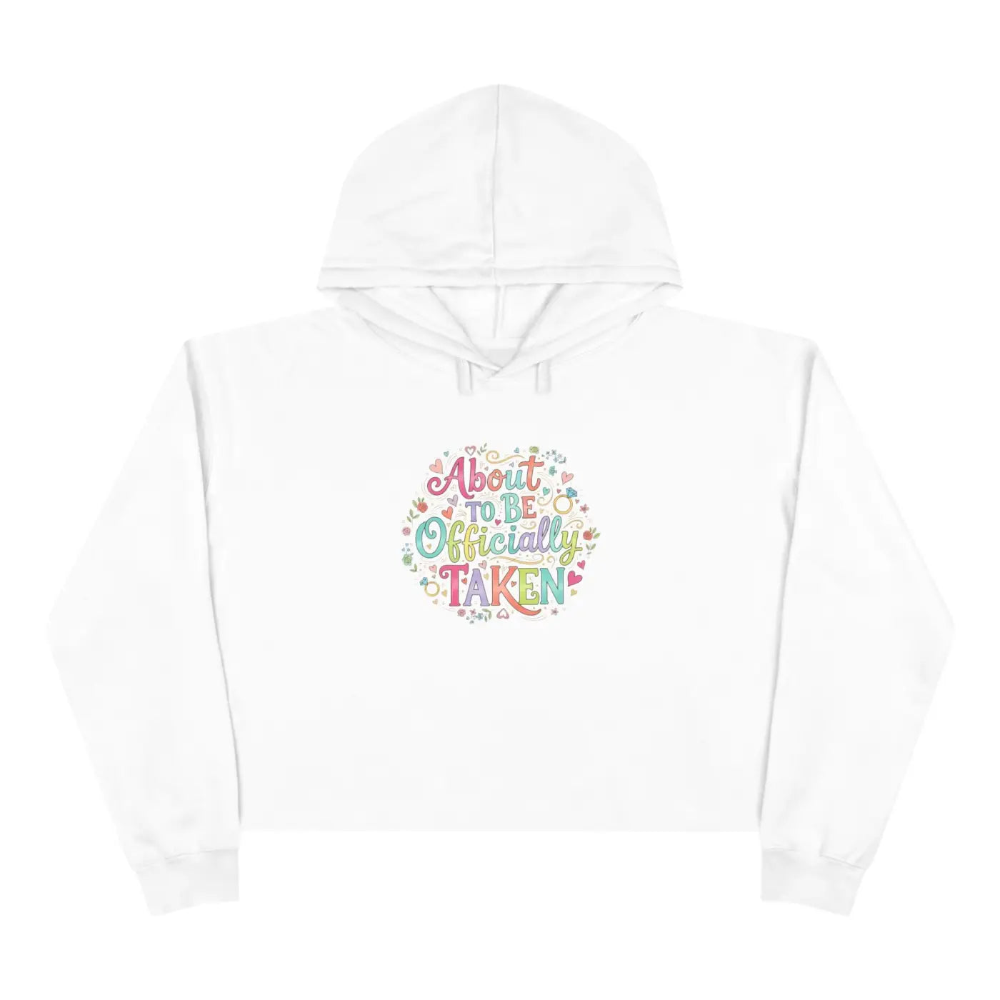 Pastel Bloom Cropped Hoodie Soft Luxe Comfort - Dipaliz