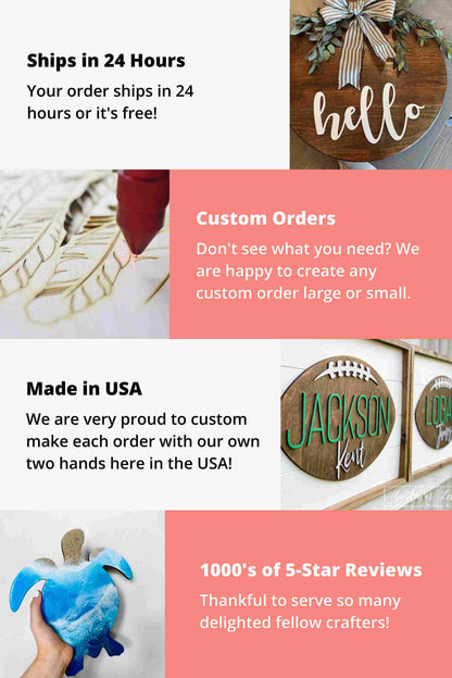 Unfinished Wood Butterfly | Insect | Animal | Wildlife | Craft Cutout | up to 46" DIY