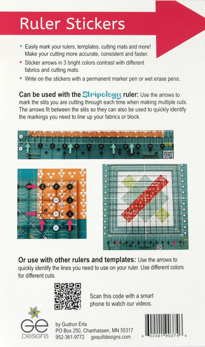 GEasy Ruler Stickers - Tropical Brights palette GE-1100