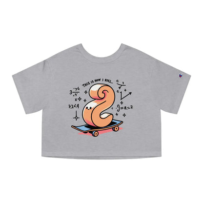Cute Skateboard Graphic Cropped T-shirt - Dipaliz