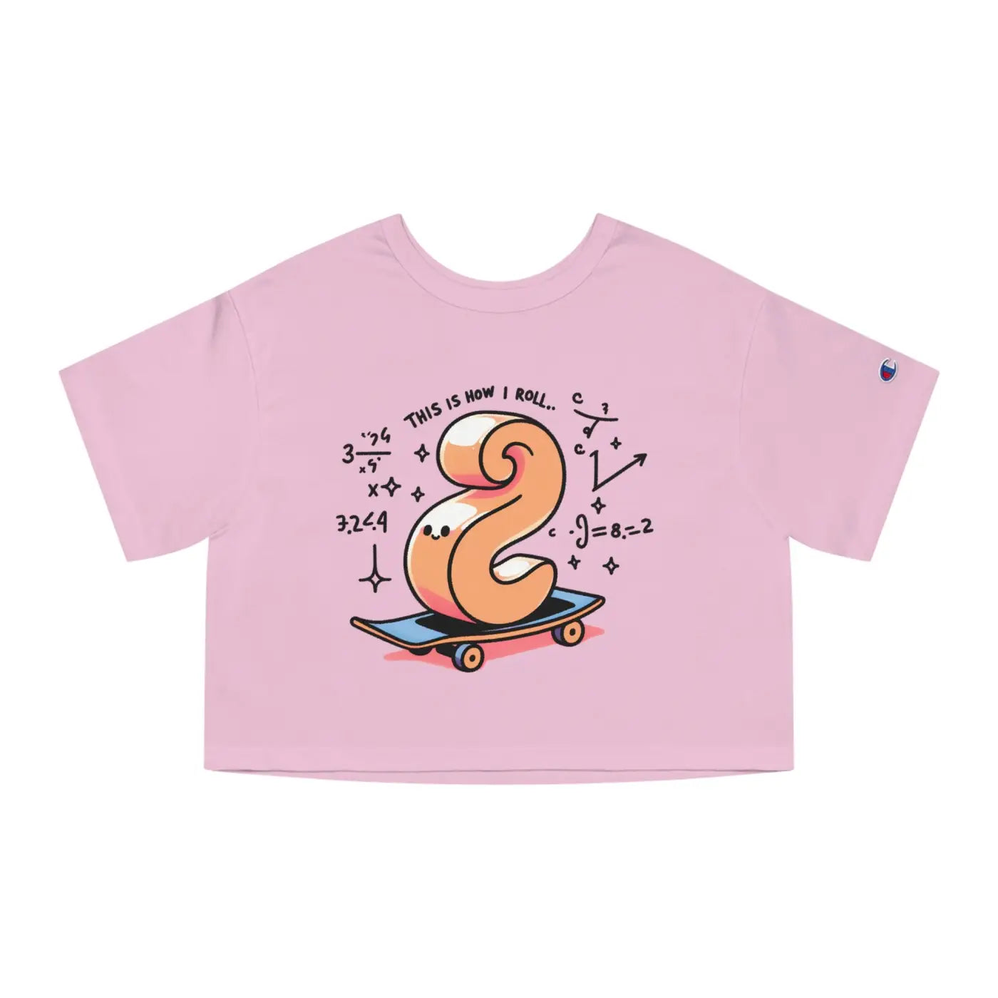 Cute Skateboard Graphic Cropped T-shirt - Dipaliz
