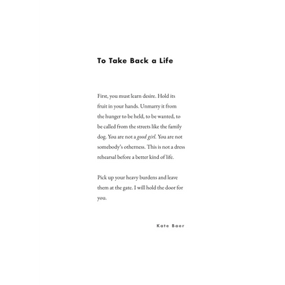 5x7in Kate Baer Poems | FREE SHIPPING